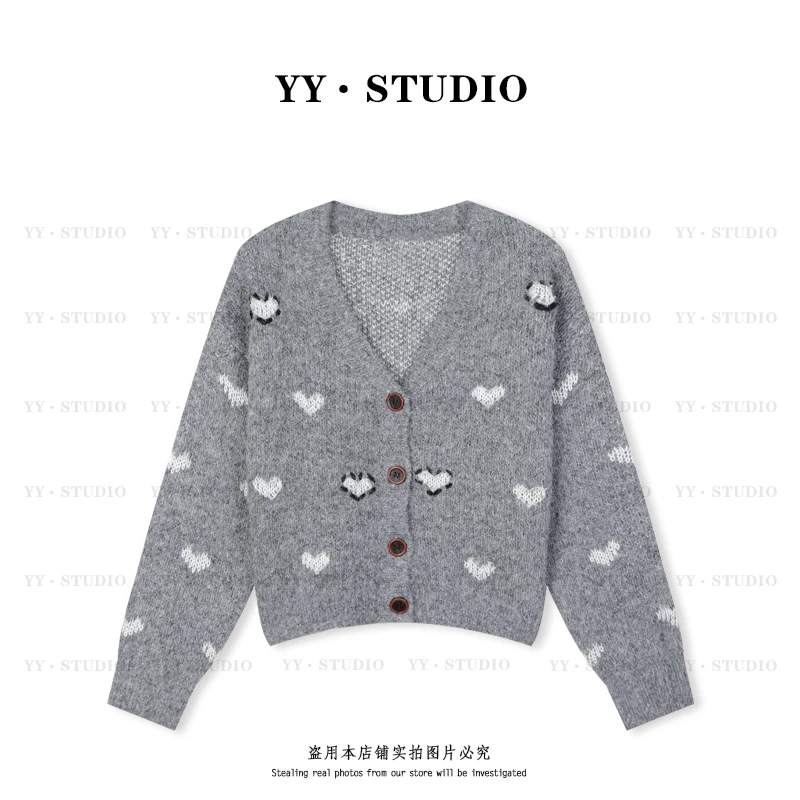 【YANYAN】秋季爱心网红设计感针织上衣YY-5925