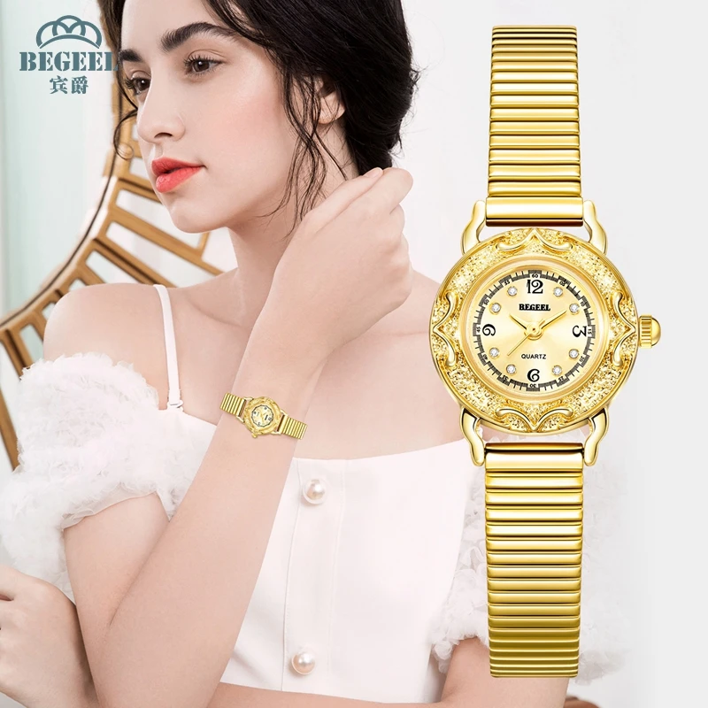 【牙牙专属】宾爵小玲珑进口石英机芯时尚气质女士镀金腕表送女友