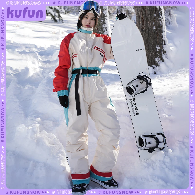 【曾可妮同款】酷峰2024连体滑雪服套装女男专业雪衣雪裤单板双板