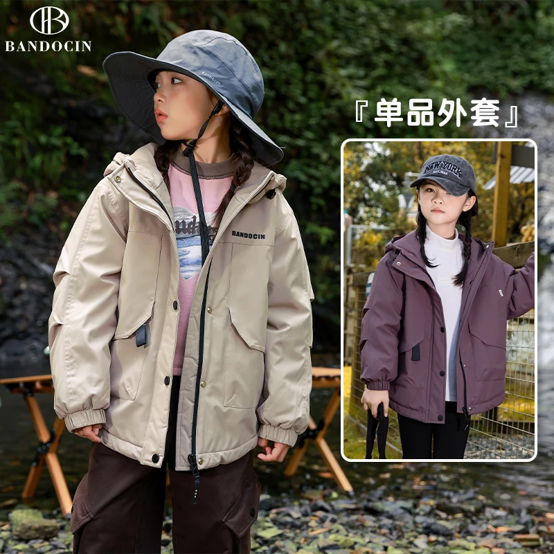 BANDOCIN/半度闲2024新款秋冬季户外休闲洋气加厚加棉防风外套