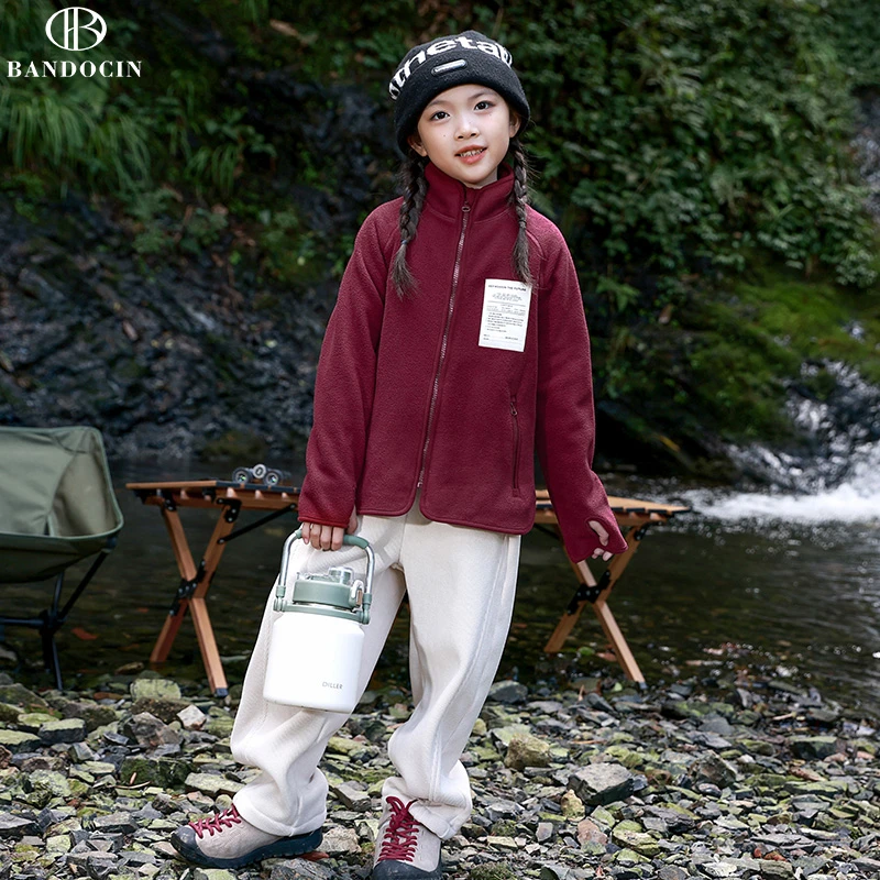 BANDOCIN/半度闲2024新款秋冬户外亲子洋气加厚休闲保暖立领外套