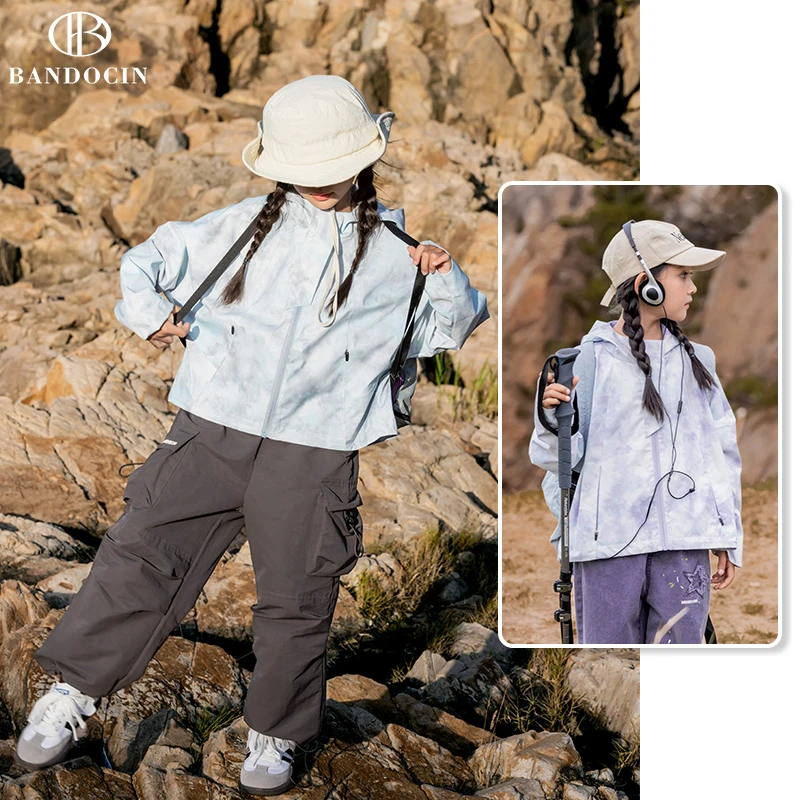 BANDOCIN/半度闲儿童秋潮款户外休闲防风时尚透气外套