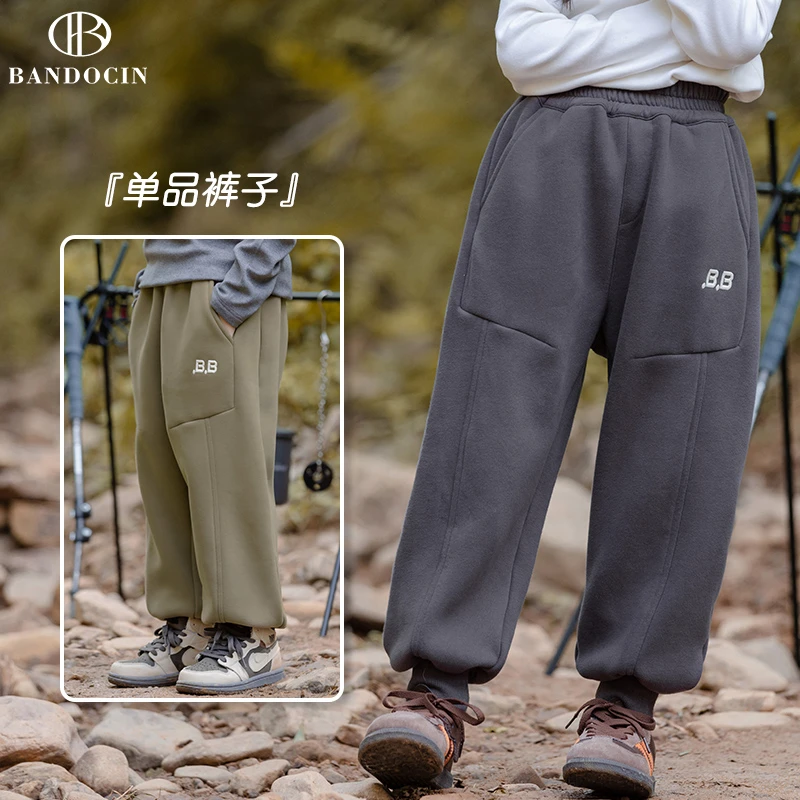 BANDOCIN/半度闲冬季上新户外宽松穿搭儿童秋季户外休闲保暖裤子