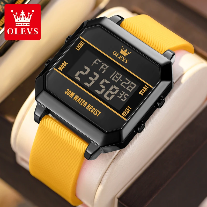 电子手表男青少年运动潮流初高中男款防水多功能考试专用电子手表