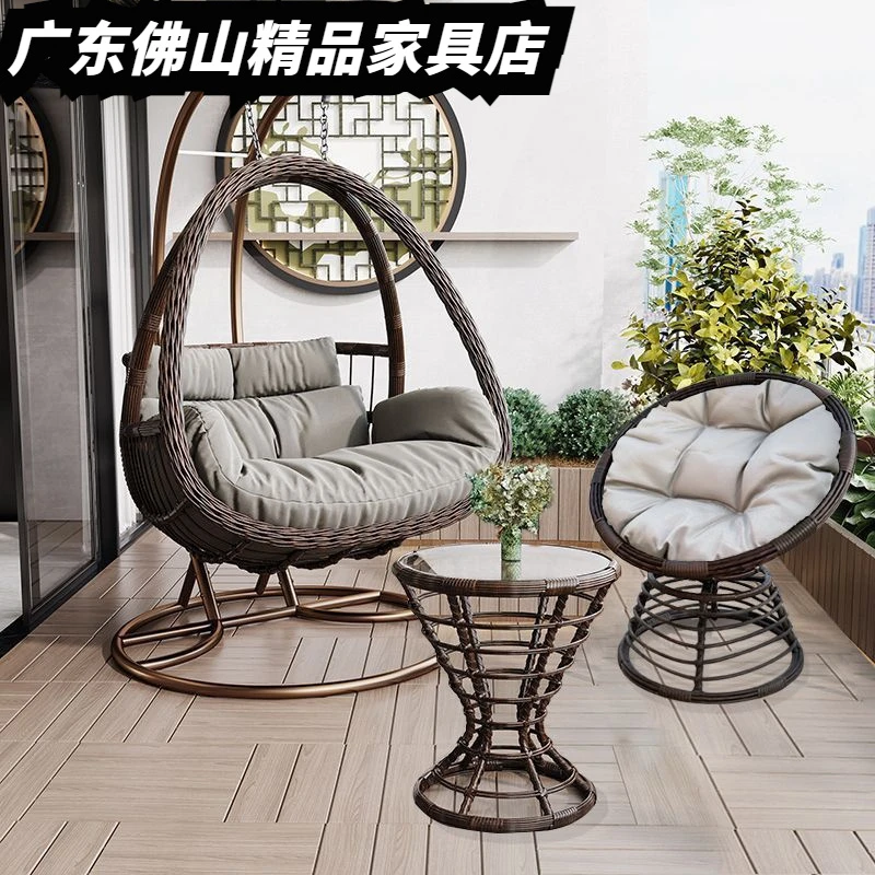 吊椅吊篮椅室内秋千摇篮椅北欧风吊兰椅吊床家用阳台藤椅休闲椅子