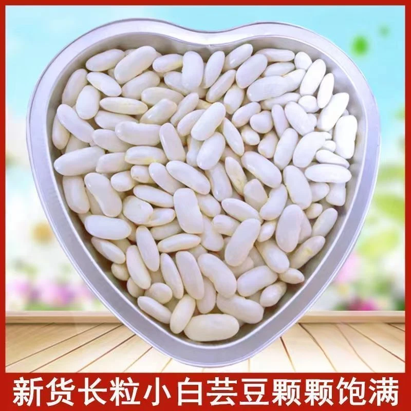云南新货小白豆农家自种小白芸豆豆米煲汤打豆浆
