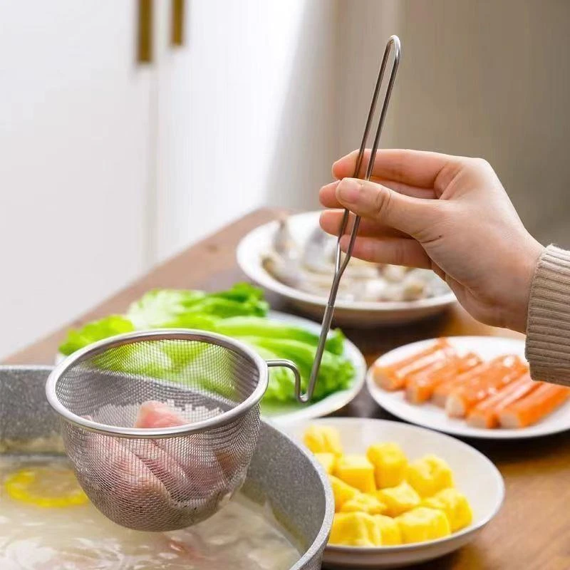 304不锈钢煮麻辣烫漏筐家用厨房捞面漏勺火锅专用过滤网筛小漏网