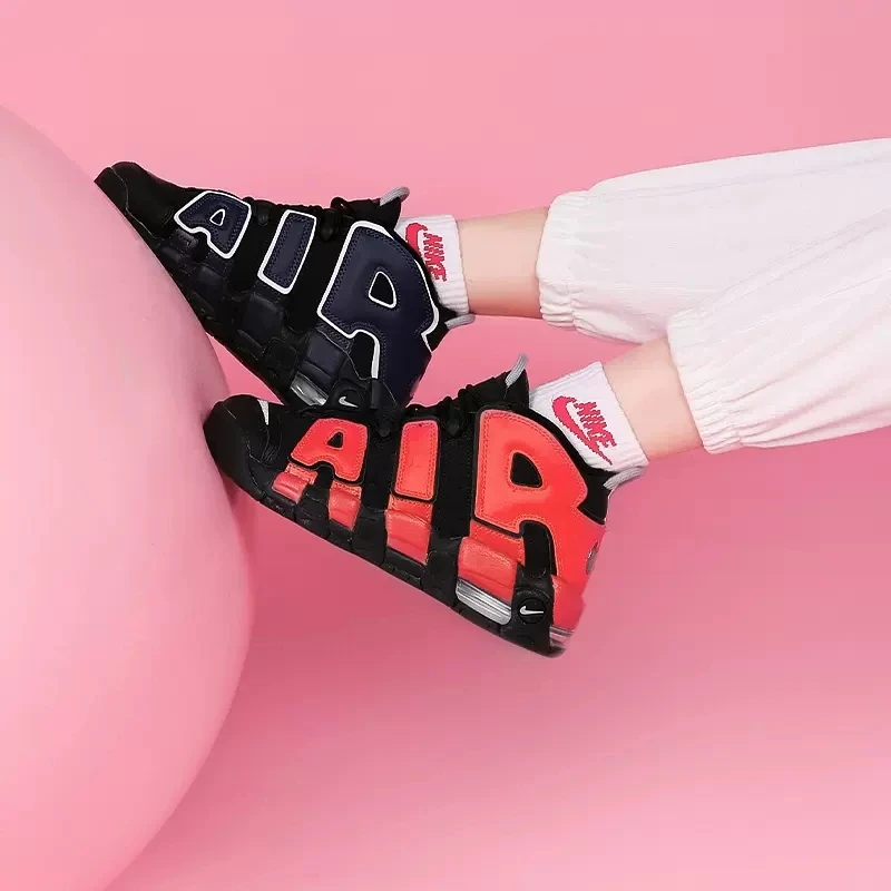 耐克/Nike Air More Uptempo 皮蓬运动气垫鸳鸯篮球鞋 DM0017-001