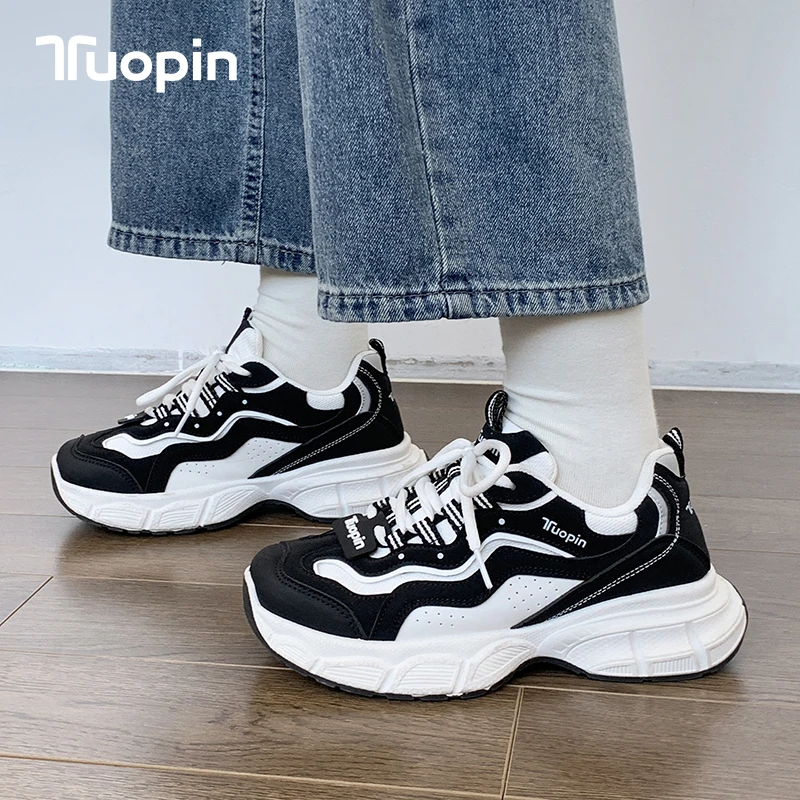 鮀品美拉德老爹鞋女2023新款秋冬季轻便爆款加绒百搭厚底运动鞋子