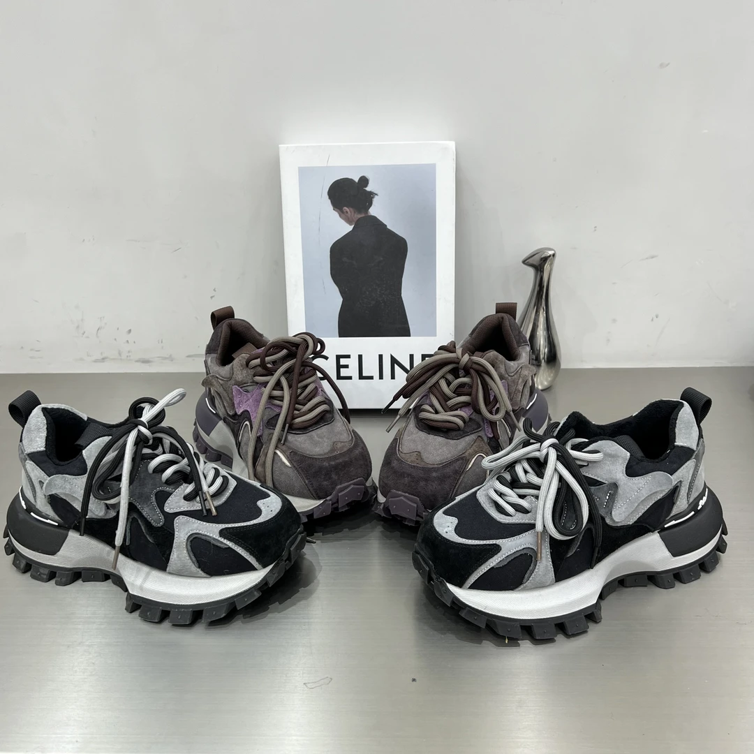 2025春季新款阿甘鞋女韩版时尚休闲百搭纯皮舒适四季运动老爹鞋女