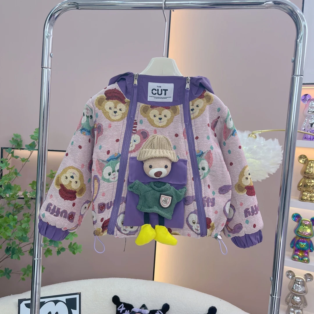 逗小铺【七尚】2024加棉休闲版洋气卡通外套韩版新款秋冬外套m1188