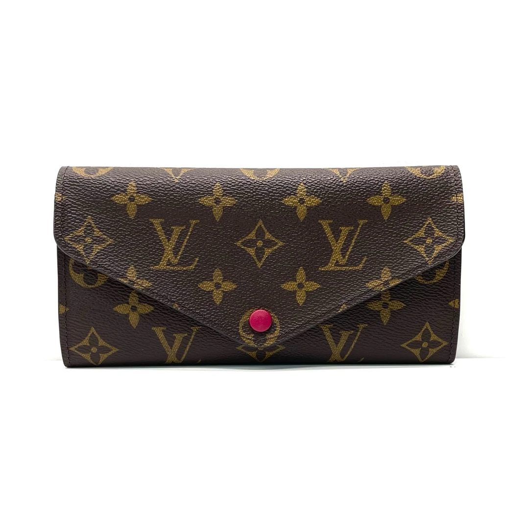 99新 LouisVuitton/路易威登 /经典老花/豆豆/长款钱包零钱包