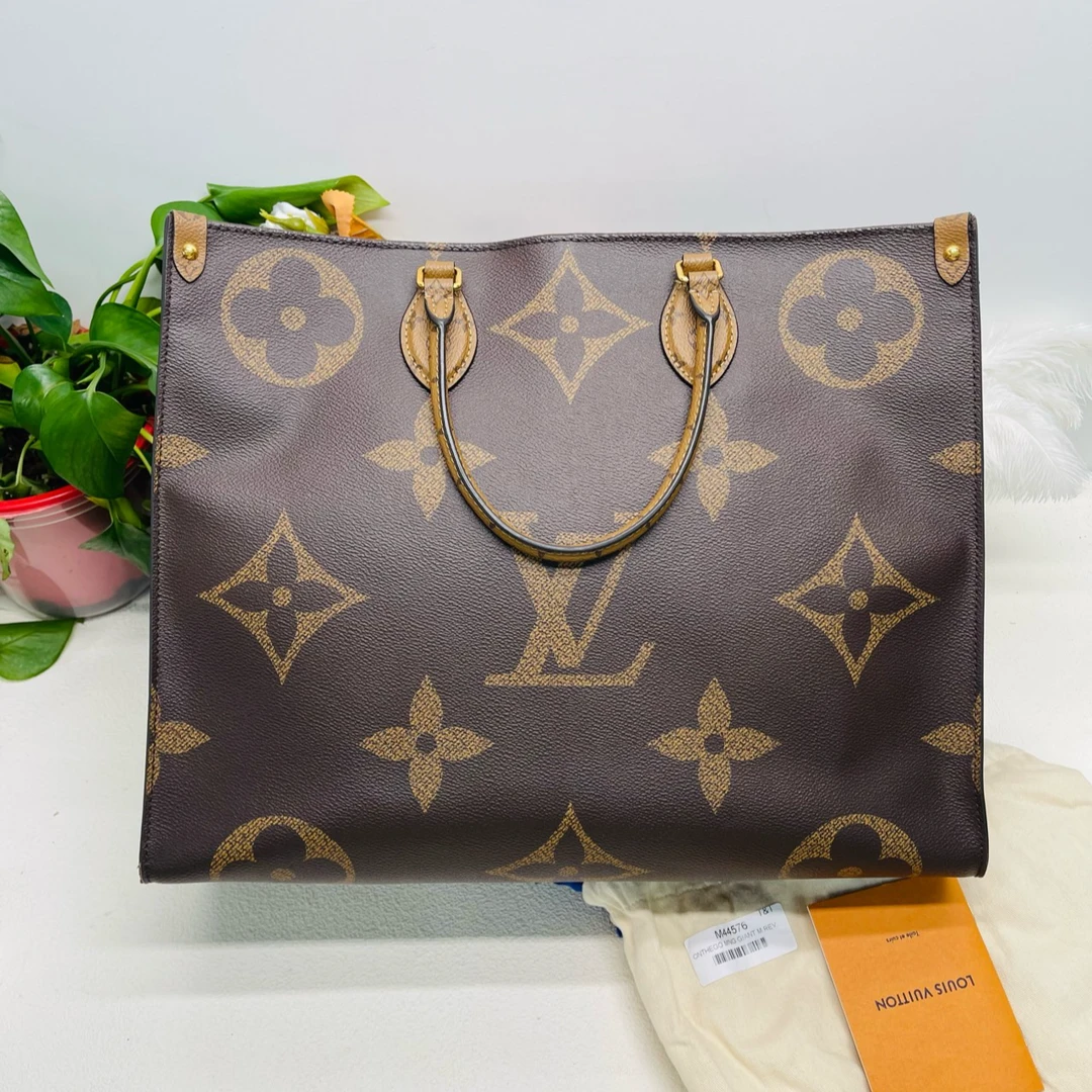 95新 LV LV路易威登 OTG 大号经典老花手提包托特包10367033