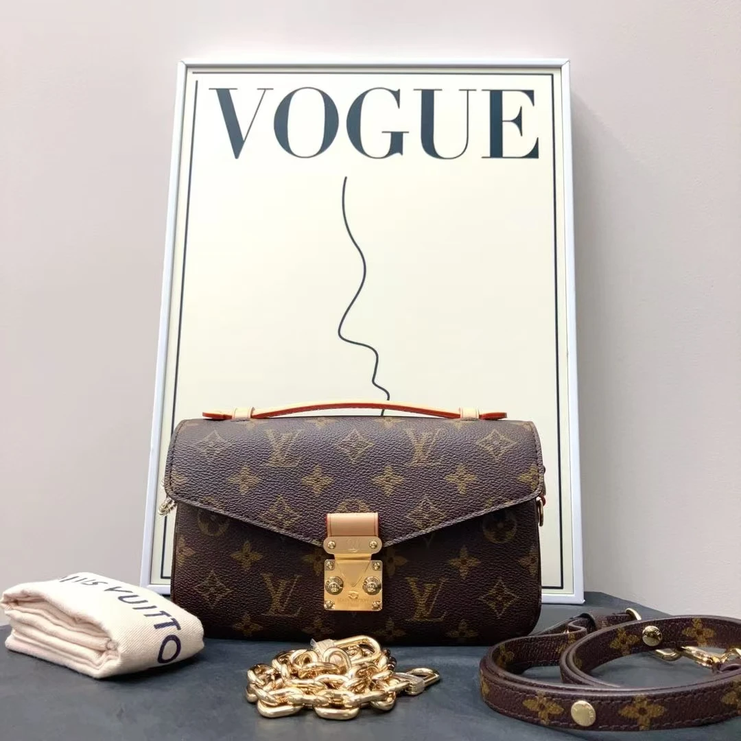 95新 LouisVuitton/路易威登 W老花邮差mini芯片款单肩包45911842