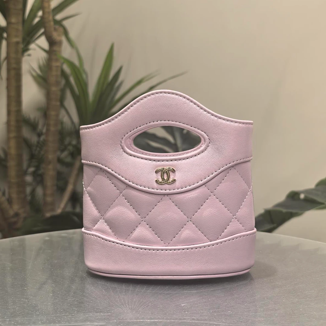 95新 Chanel/香奈儿 W紫色24s系列 31bag薯条包单肩包98674848
