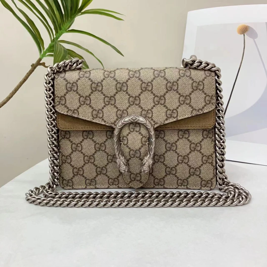 95新 GUCCI/古驰 W古驰老花酒神小号单肩包64485525