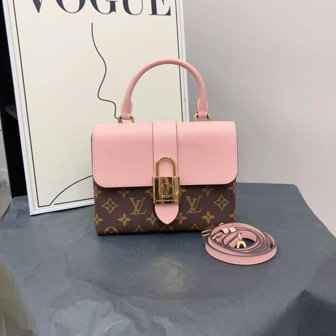 95新 LouisVuitton/路易威登 路易威登老花锁头斜挎包/59077141