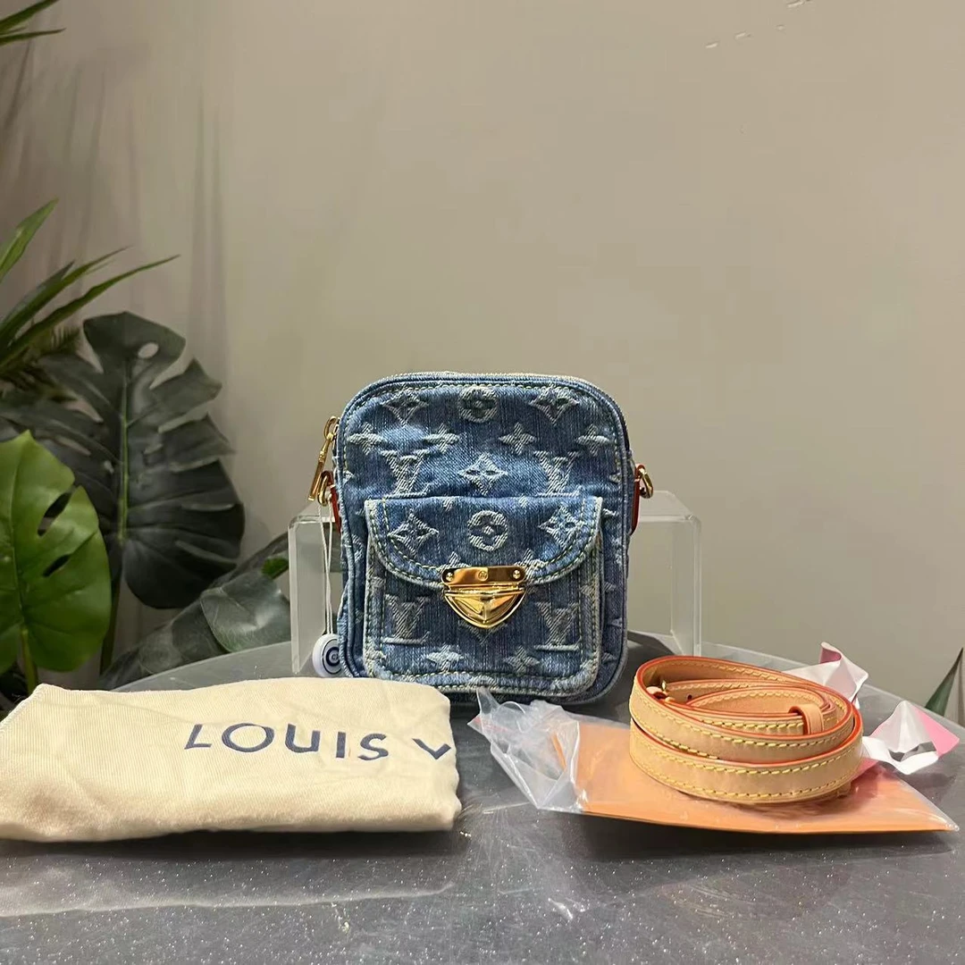99新 LouisVuitton/路易威登 老花相机包芯片 闲置单肩包54860430