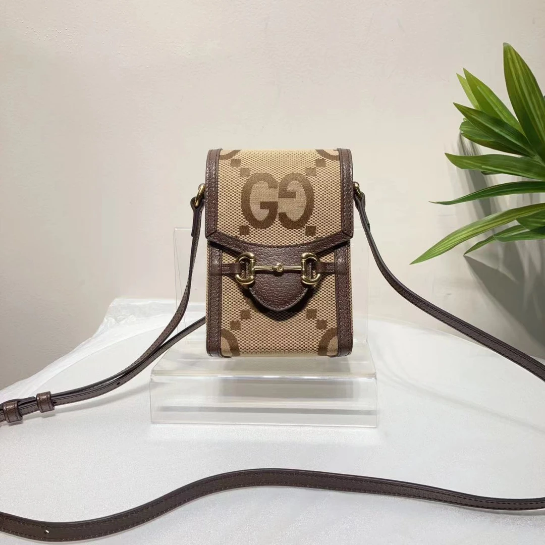 95新 GUCCI/古驰 Wos古驰老花手机包/20558238