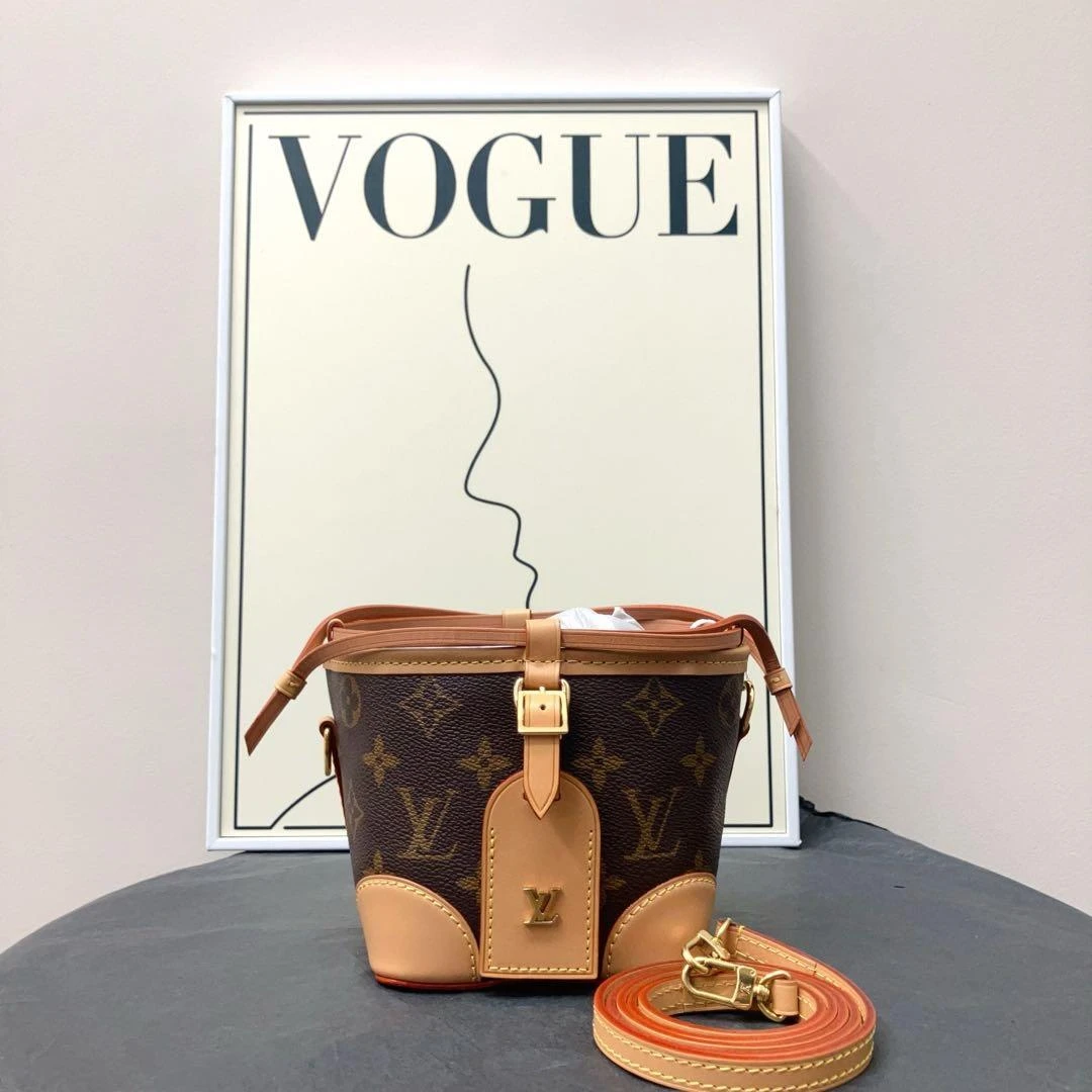 99新 LouisVuitton/路易威登 W路易威登老花烧麦包芯片款25775356