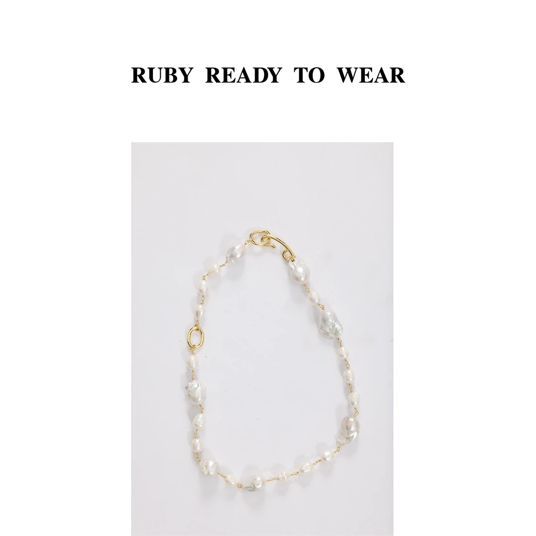 黄铜仿珍珠项链 Rubystudios/2024灵动质感项链R2037