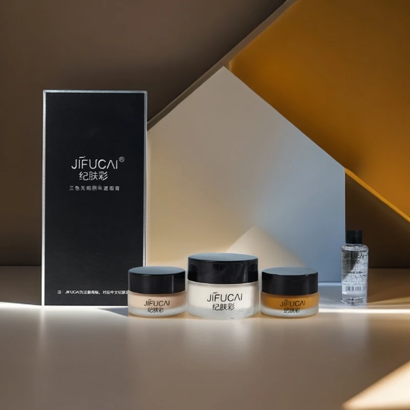 纪肤彩三色纹身遮瑕膏遮纹身淤青吻痕白班胎记持久防刮防蹭不掉色