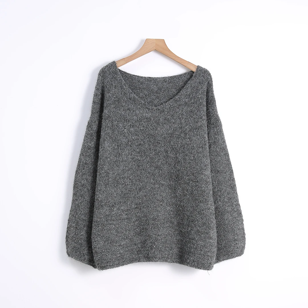 【HONEY AMOR】v领软糯毛衣女上衣外穿秋季宽松针织衫 /DZMZ26314