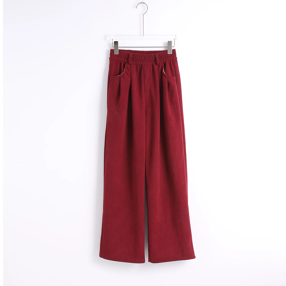 【 HONEY AMOR 】送腰带直筒宽松垂感百搭休闲阔腿裤子/DZMZ25826