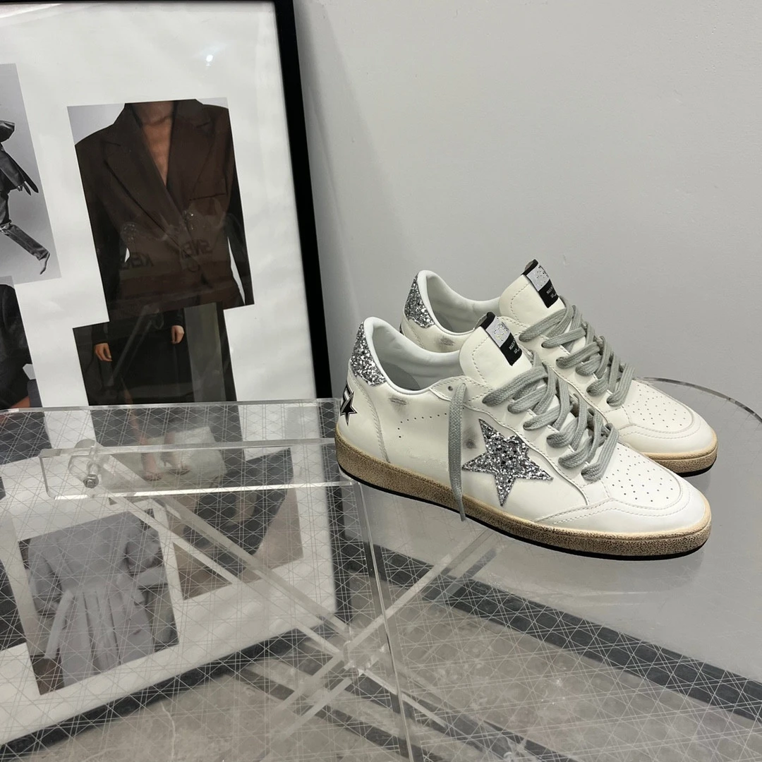 GENIUS GIFAFFE银亮片星星银亮片尾星星ball系列小脏鞋女休闲板鞋