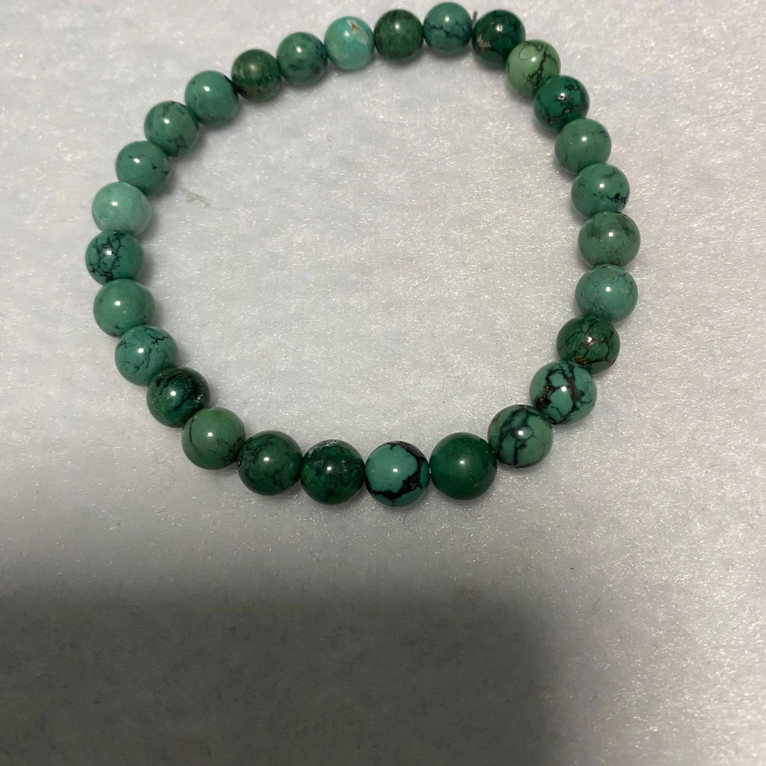 天然原矿高瓷地狱色网花圆珠手串