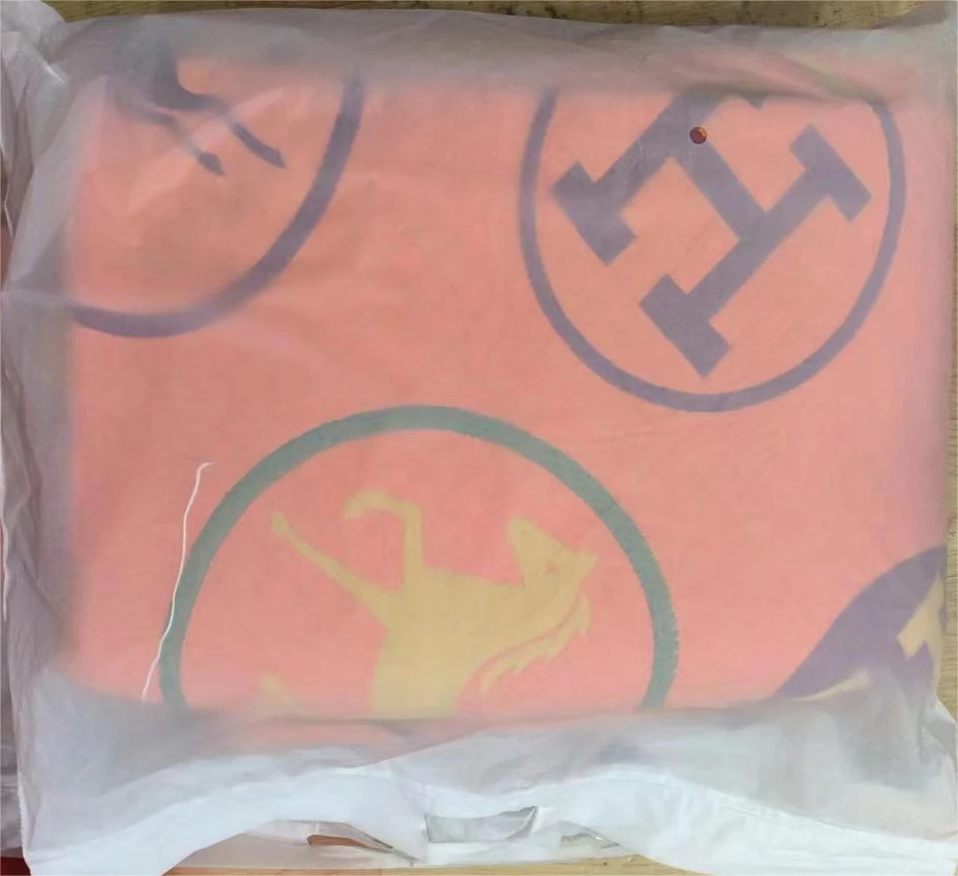 橙色字母H 2.3*2.5米床盖四季通用加厚多功能精梳细沙孤品