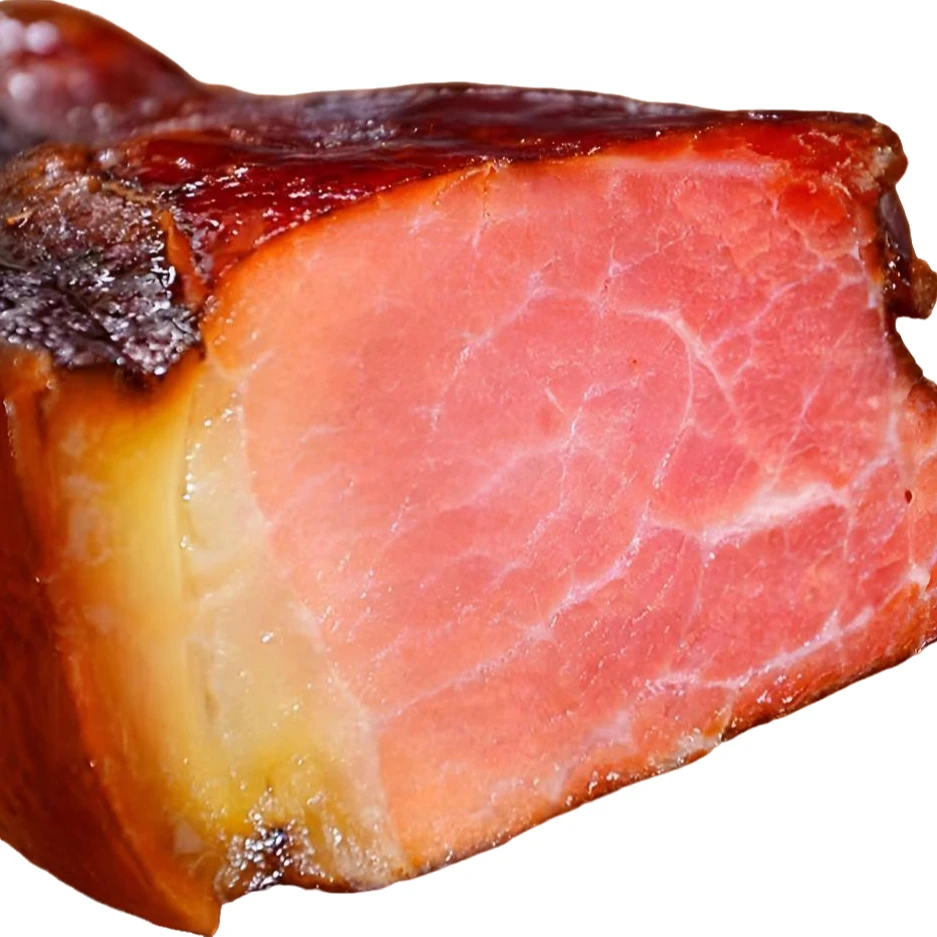 湖南怀化溆浦湘西特色美食农家柴火烟熏腊麻辣腊肠腊猪财头