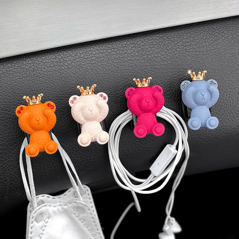 暴力熊汽车挂钩隐藏式车用多功能置物钩车载仪表台椅背皇冠挂钩女