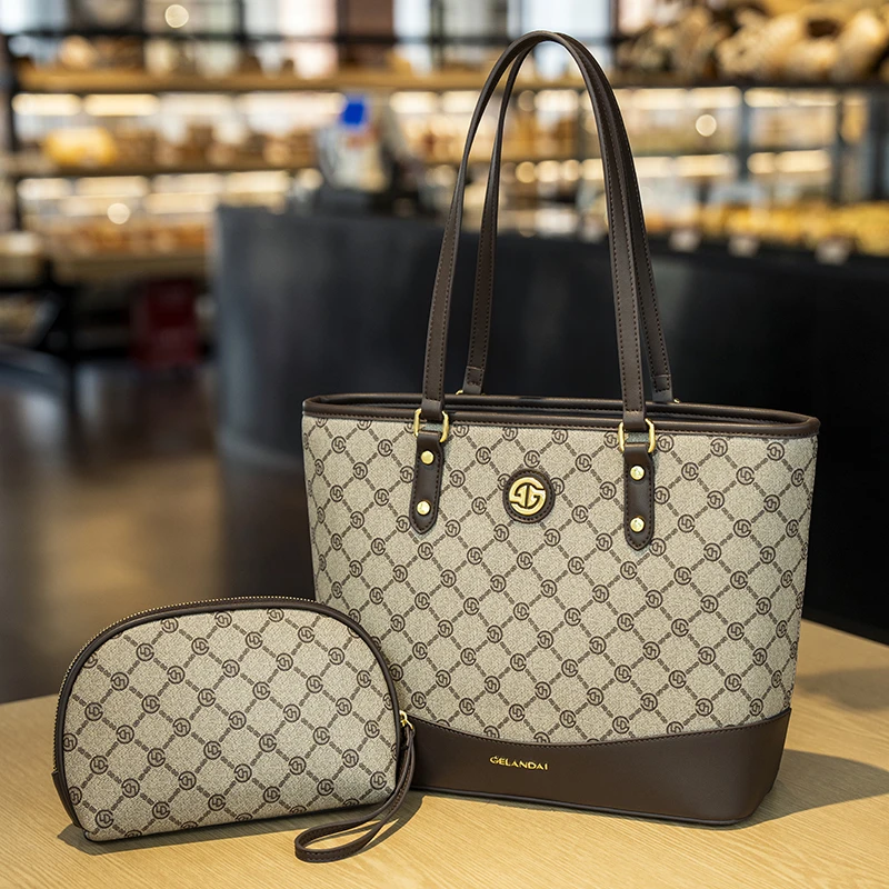 【拍大送小】GELANDAI戈兰黛大容量新款时尚百搭手提单肩腋下托特包