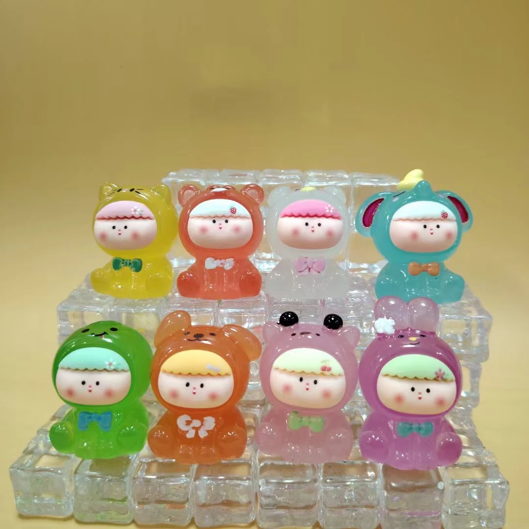 动物莉莉丝透色夜光树脂可爱居家潮玩摆件创意治愈系卧室