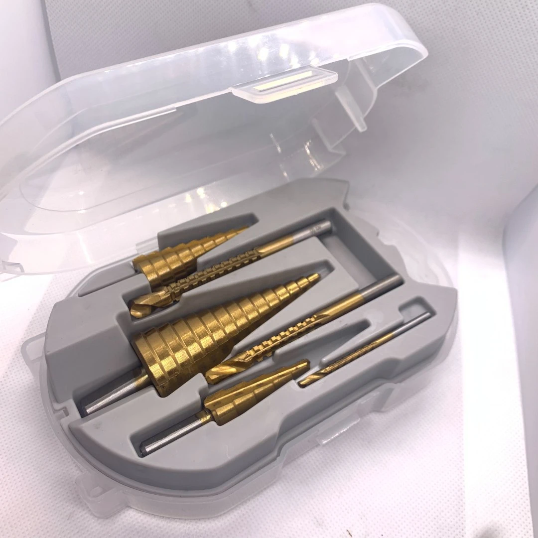 锯齿宝塔钻头含钴开孔器金属阶梯钻套装合金不锈钢多用打孔器钻孔