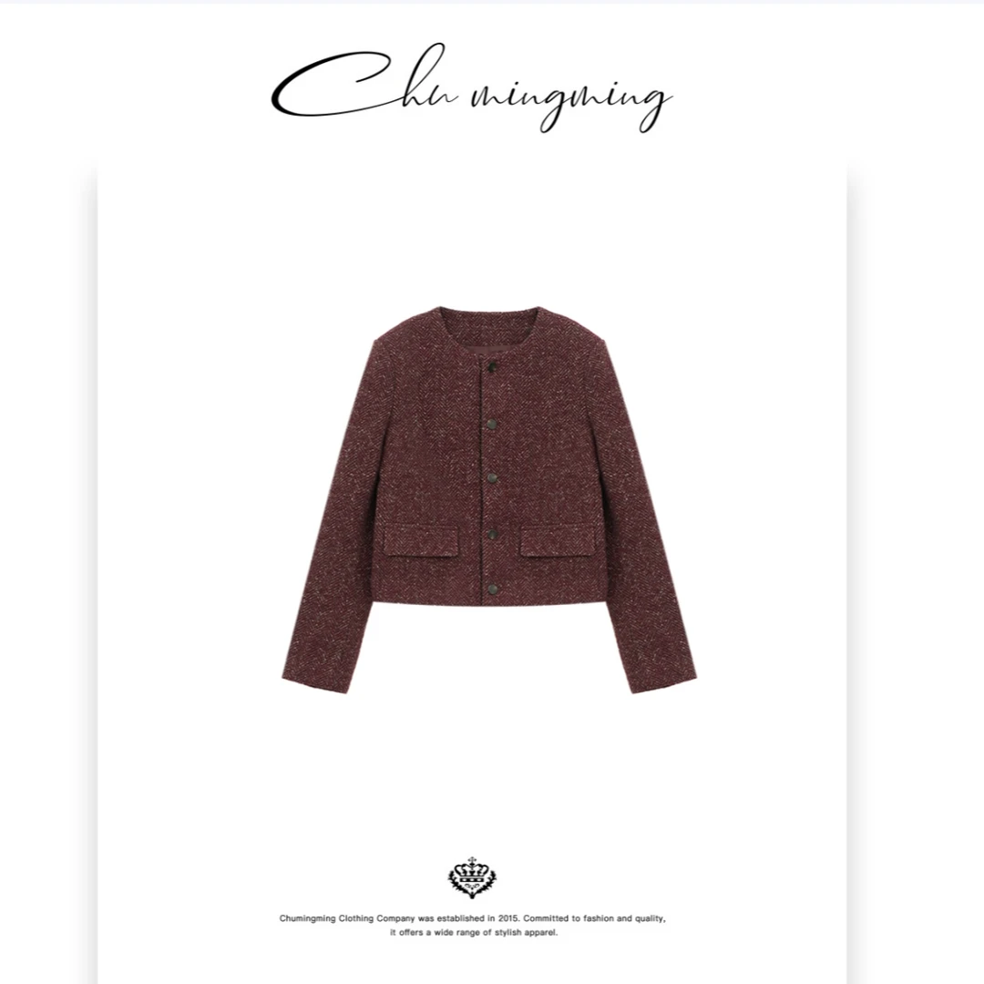 【CHU/2024SSNEW】原创设计《禧悠》小香单排扣外套AAMU286