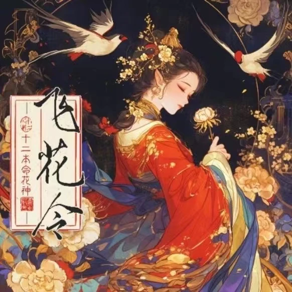 《飞花令》十二本命花神卡牌 东方腔调 卡牌代拆