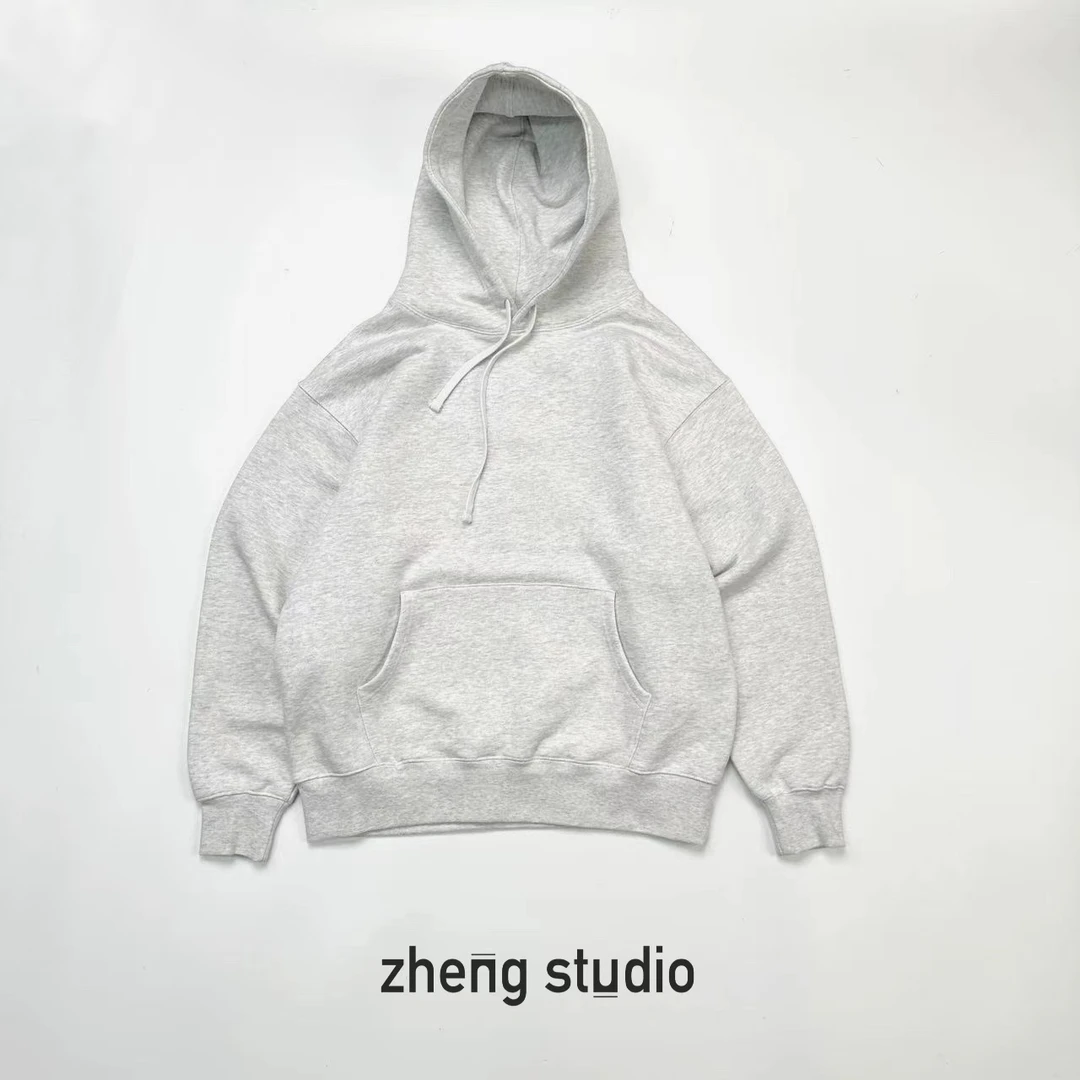 菠萝绒极简口袋 连帽卫衣#9733