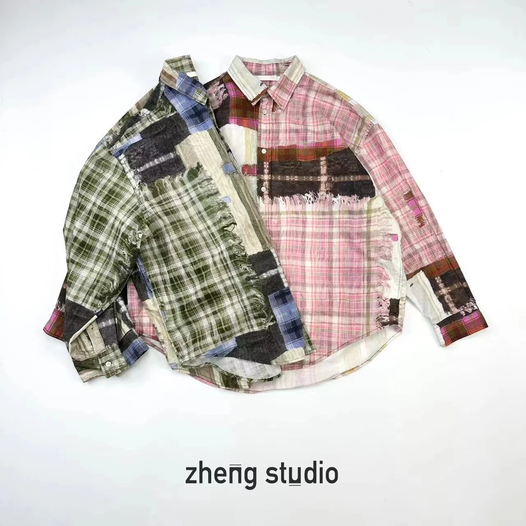 印花宽松 防晒衬衫