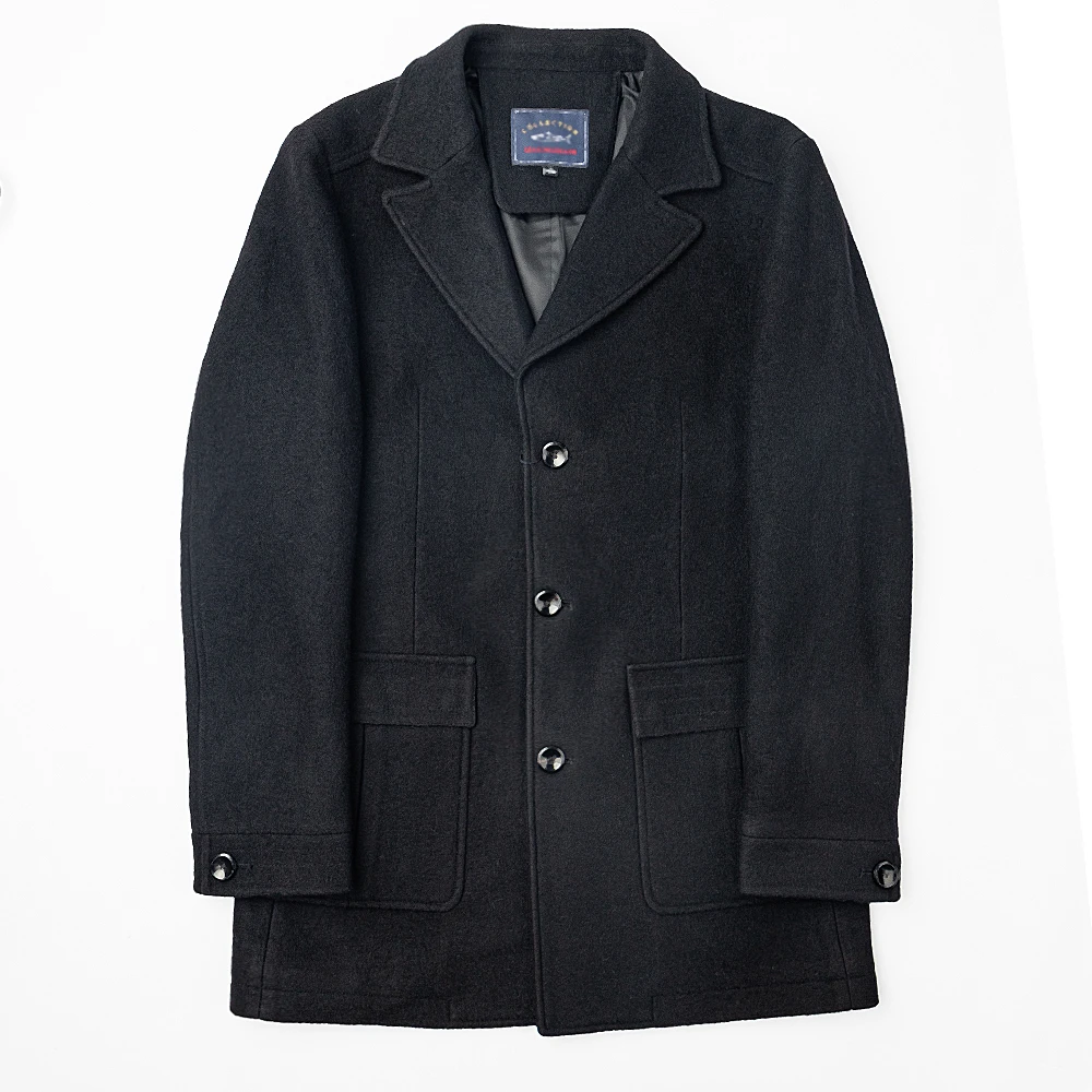 秋冬新款男士休闲时尚毛呢大衣（82560）