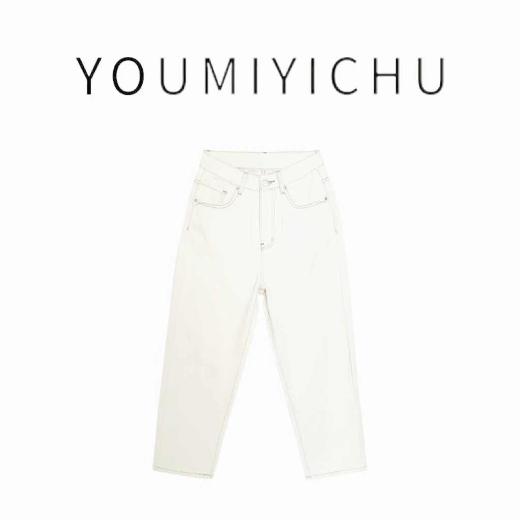 Y.M  |  月白晴空 简约松弛 直筒百搭款牛仔裤2719