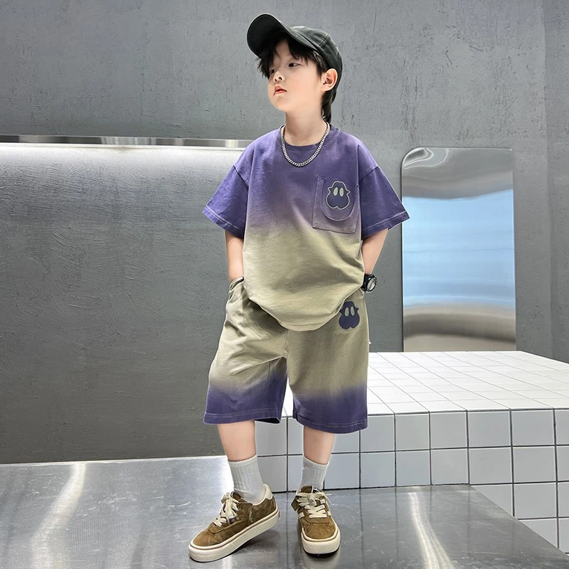 男童夏装套装儿童中大童男孩夏季运动洋气时尚休闲薄款夏款帅气