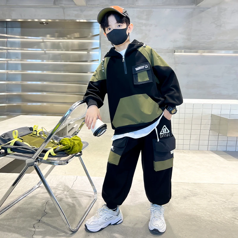 儿童套装卫衣童装男童洋气中大童秋季运动时尚休闲男孩帅气炸街