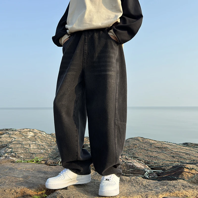 男童加绒牛仔裤秋冬款2025新款加厚中大童男孩洋气裤子保暖搭子