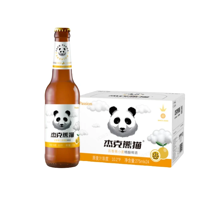 杰克熊猫百香果小麦精酿啤酒275ml*24瓶