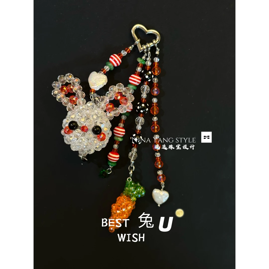 雲涌之丽 非金属仿水晶吊坠 【bestwish兔U】手机链包链DM002