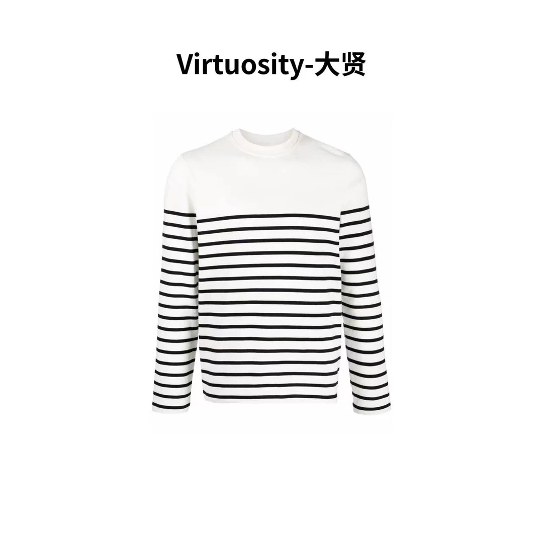 【大贤家】条纹圆领T恤