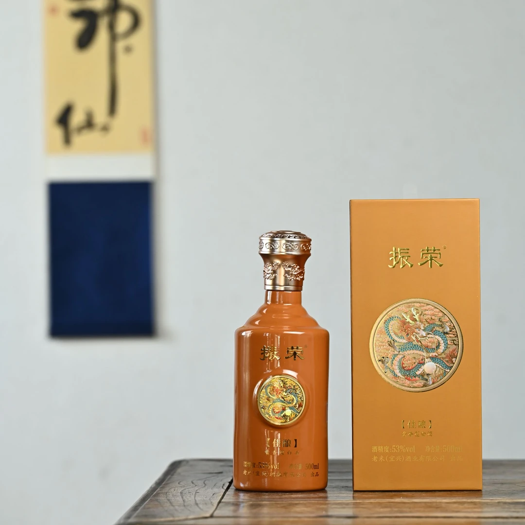 振荣振荣佳酿酱香型白酒 纯粮酿造 优级酱香53度500ml 53%Vol500