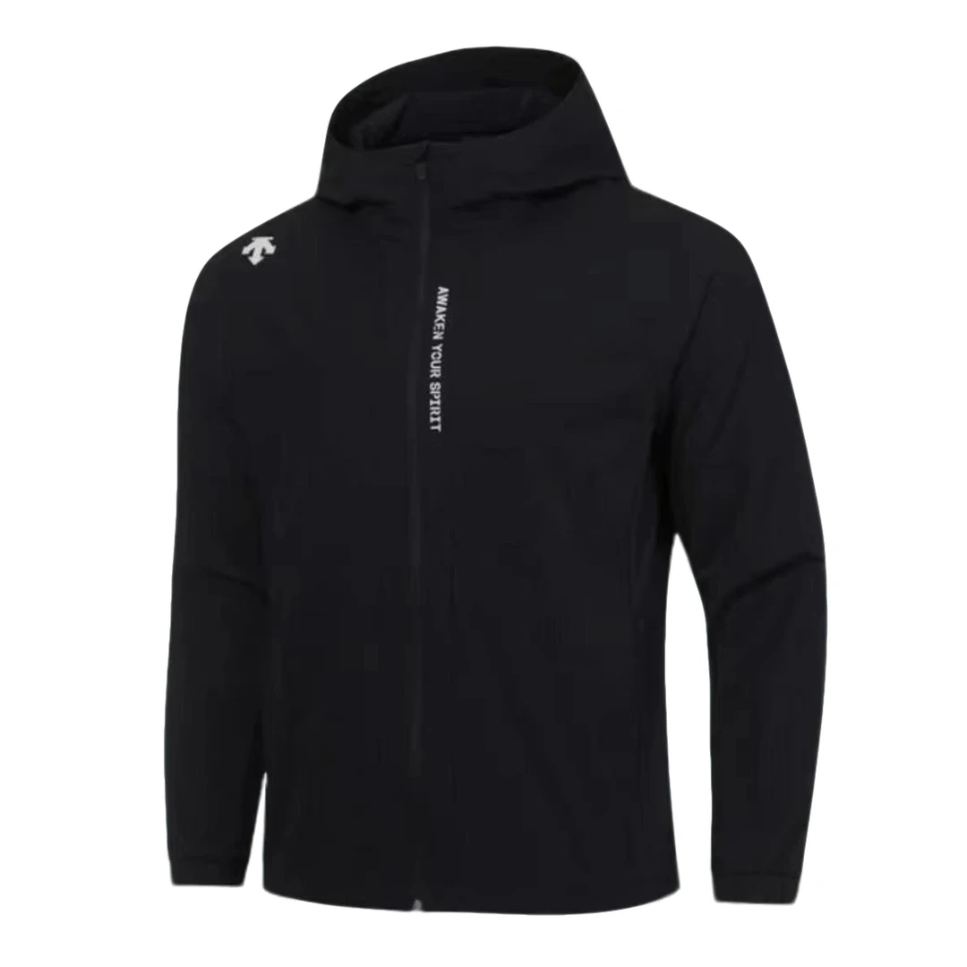 DESCENTE/迪桑特男女同款秋季新款软壳冲锋衣户外连帽运动风防风